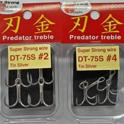 Vanfook Super Strong Wire 4X Treble DT-75S Terminal Tackle