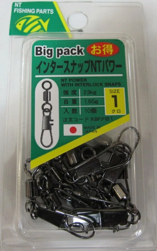 NT Swivel Terminal Tackle N.T 349BP Power Swivel With Interlock Snap Bulk Pack 1 NT Swivel Terminal Tackle N.T 349BP Power Swivel With Interlock Snap Bulk Pack