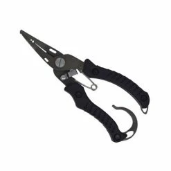 Others Black Titanium Coated Split Ring Plier With Finger Hook 6" Accessories