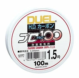 Duel H.D. Carbon PRO100S 100% Fluorocarbon 100m Lines 1 Duel H.D. Carbon PRO100S 100% Fluorocarbon 100m Lines