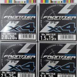YGK FRONTIER PE 100m, X4 Single Color Lines