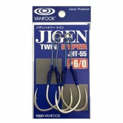 Terminal Tackle Vanfook Jigen Hyper Twin Hook JHT-55